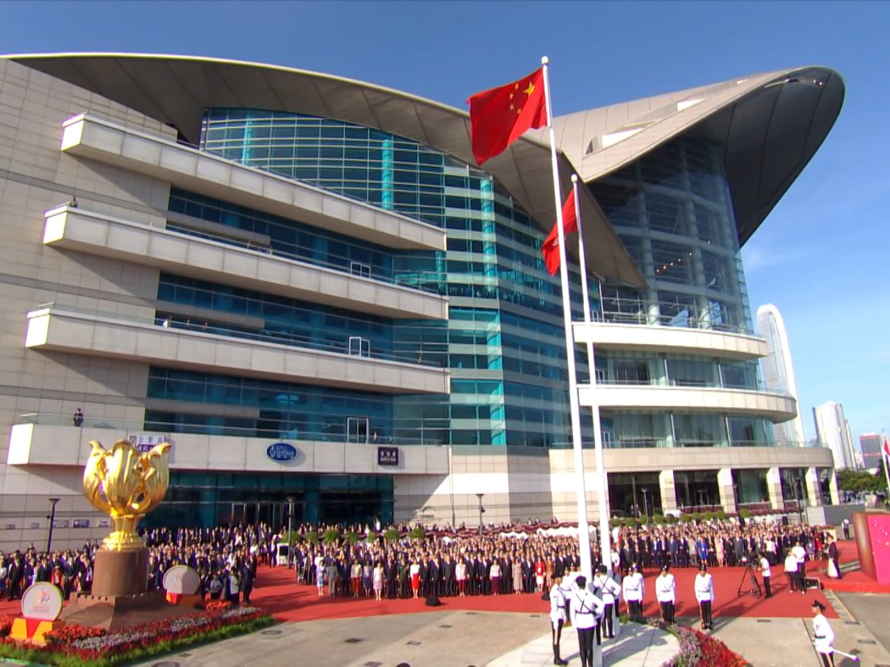 Flag raising ceremonies mark PRC's 75th anniversary