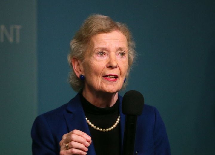 Former President Mary Robinson calls for US to stop providing weapons to Israel