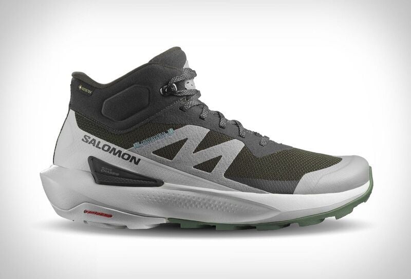 Geometrically Fluid Hiking Shoes - The Salomon Elixir Activ Mid GORE-TEX Supports Hiker Comfort (TrendHunter.com)