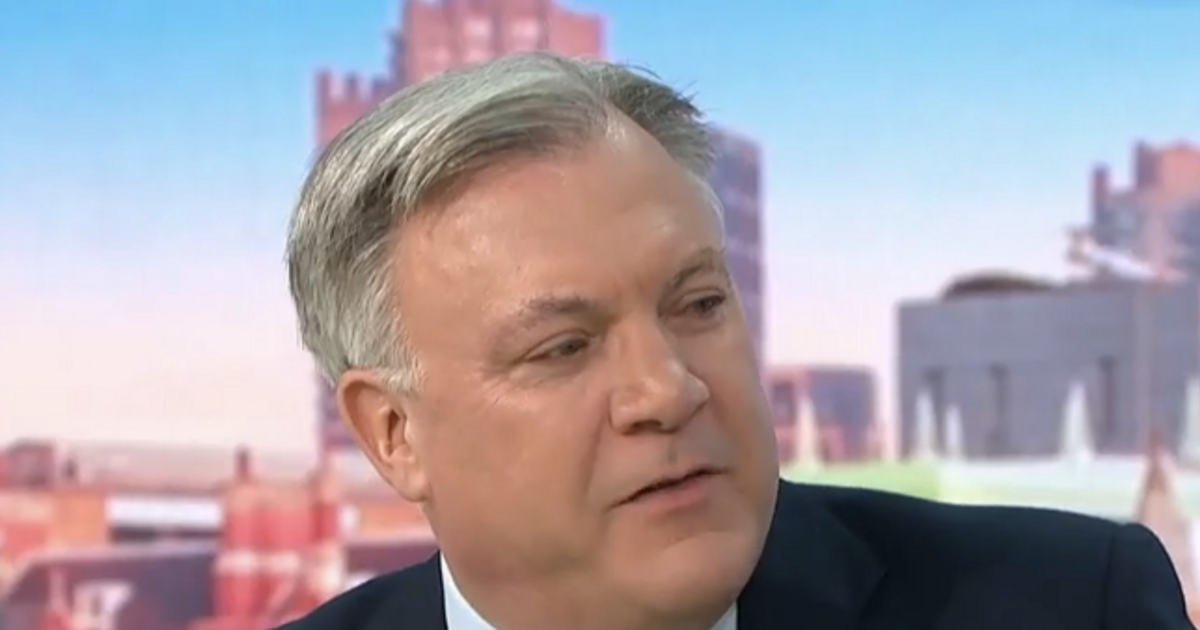 GMB star snaps 'it's not my fault' as Ed Balls shares awkward blunder live on air