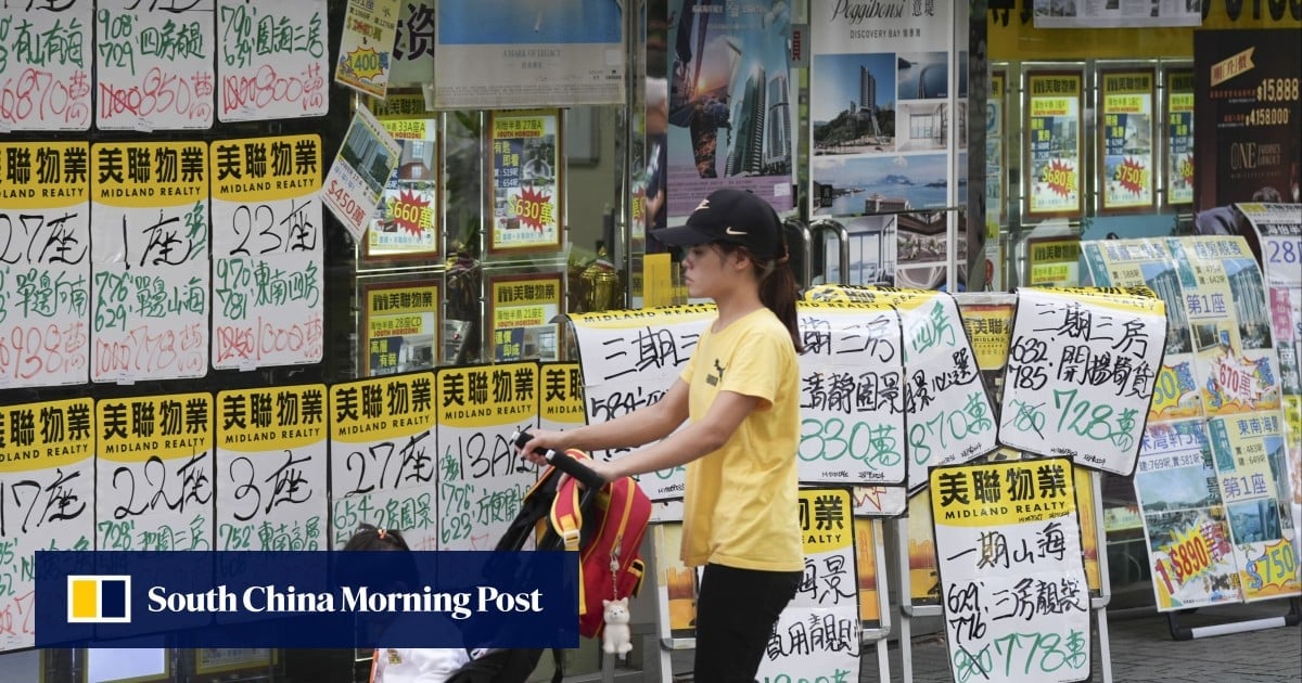 Hong Kong home prices slump to the lowest level in 8 years, but rents rise