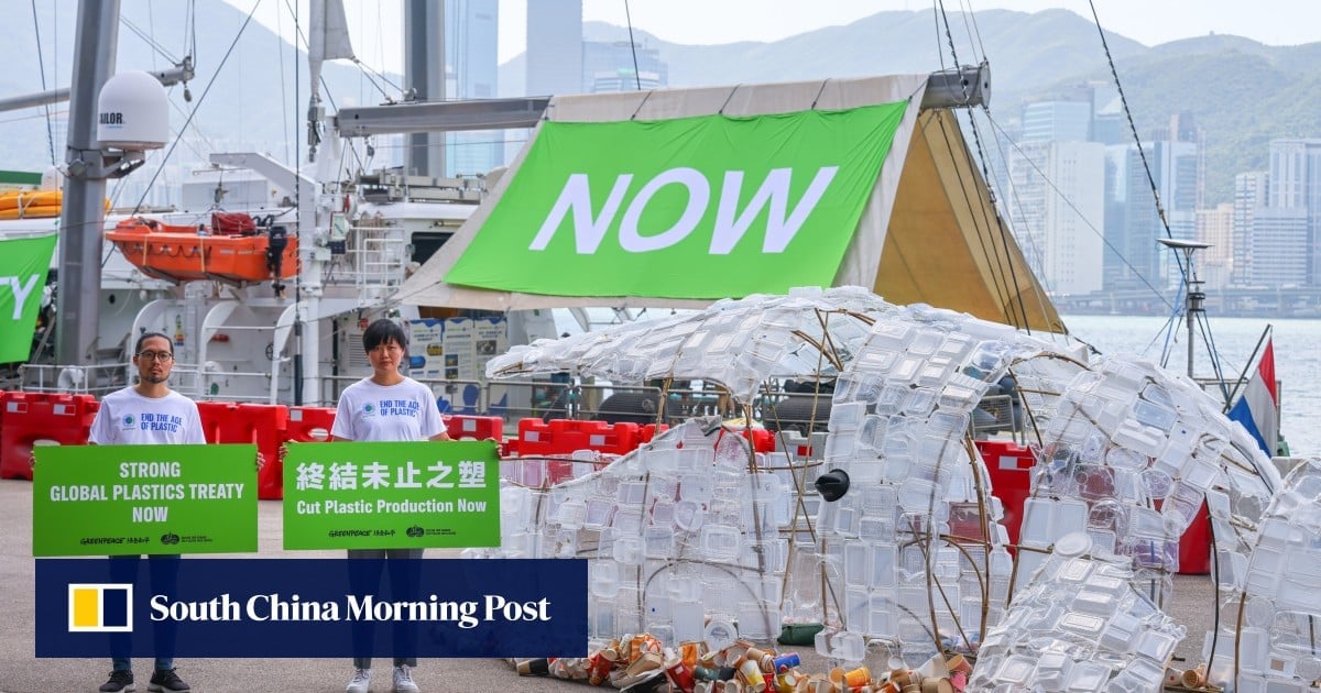 Hong Kong should do more to pressure producers of single-use plastics, Greenpeace says