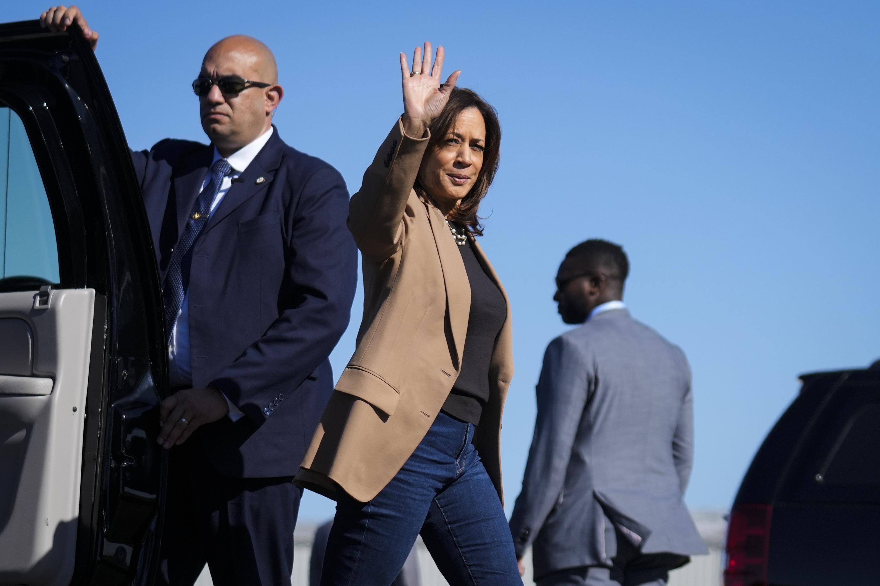 In a tight election where every vote counts, Harris is trying to squeeze a few out of Trump's base