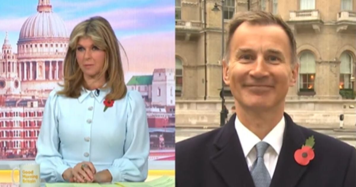 ITV GMB's Kate Garraway told 'stop' over Jeremy Hunt clash in 'last ever' interview