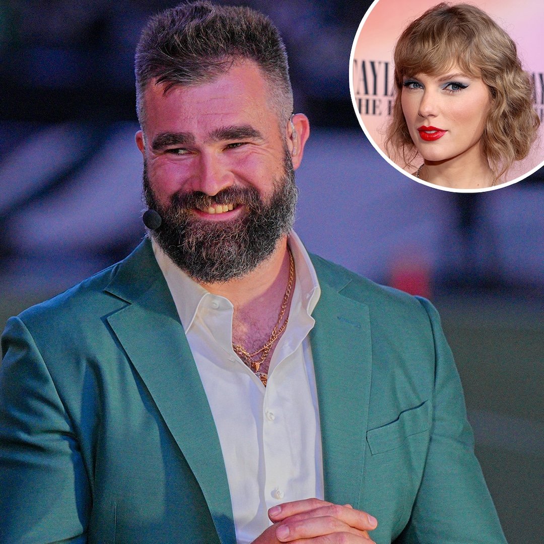  Jason Kelce Reacts to Taylor Swift Arrival at Travis Kelce's NFL Game 