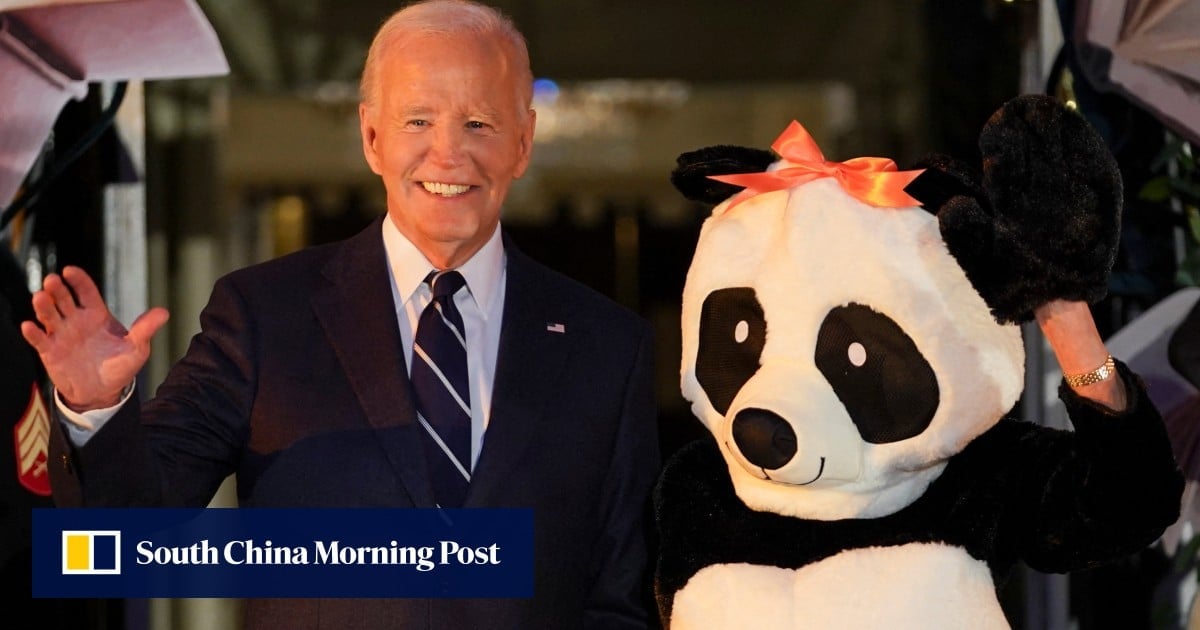 Jill Biden dresses as a giant panda for final White House Halloween