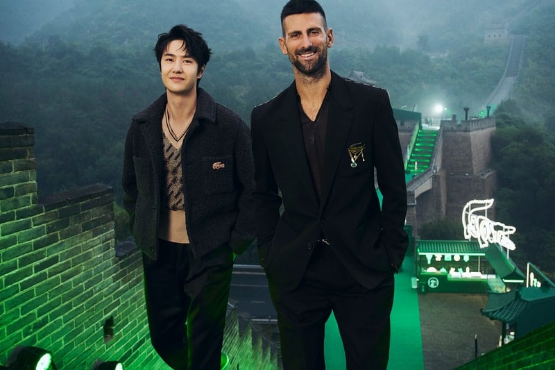 Lacoste Celebrates Novak Djokovic in Landmark Event at the Great Wall