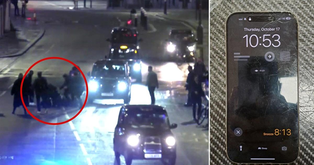 Londoners so fed up with phone snatchers they catch suspect seconds after theft