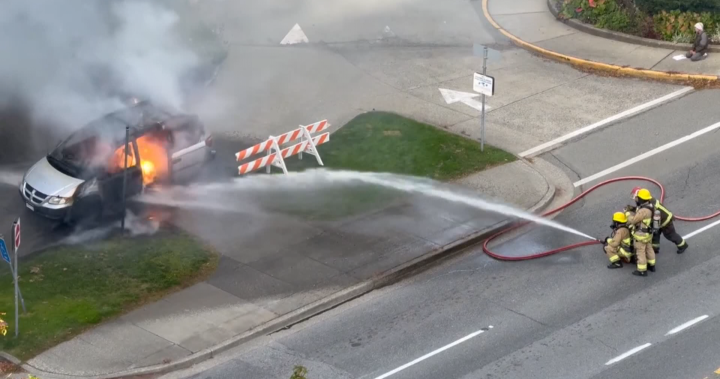 Man accused of torching van outside Vancouver City Hall released from jail