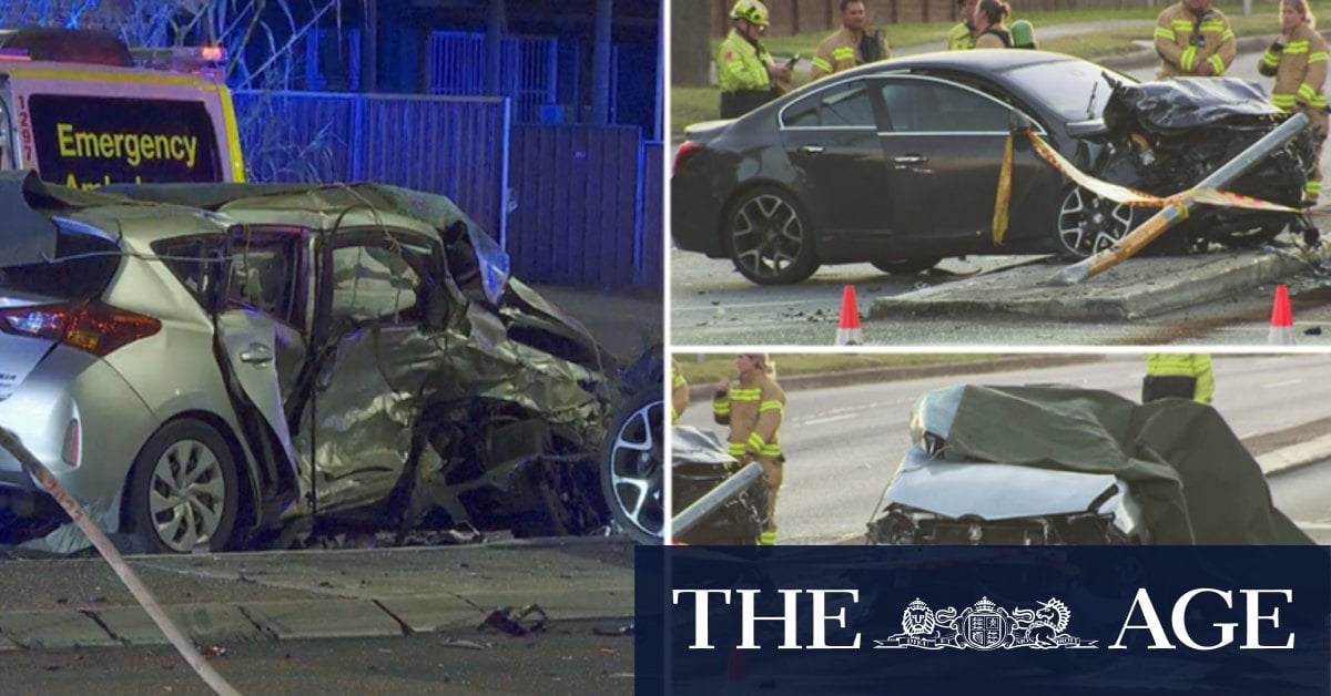 Man dies in crash with car that police were following