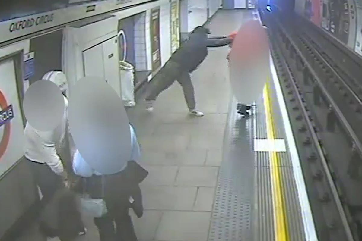 Man who pushed stranger onto Tube tracks jailed for life for attempted murder