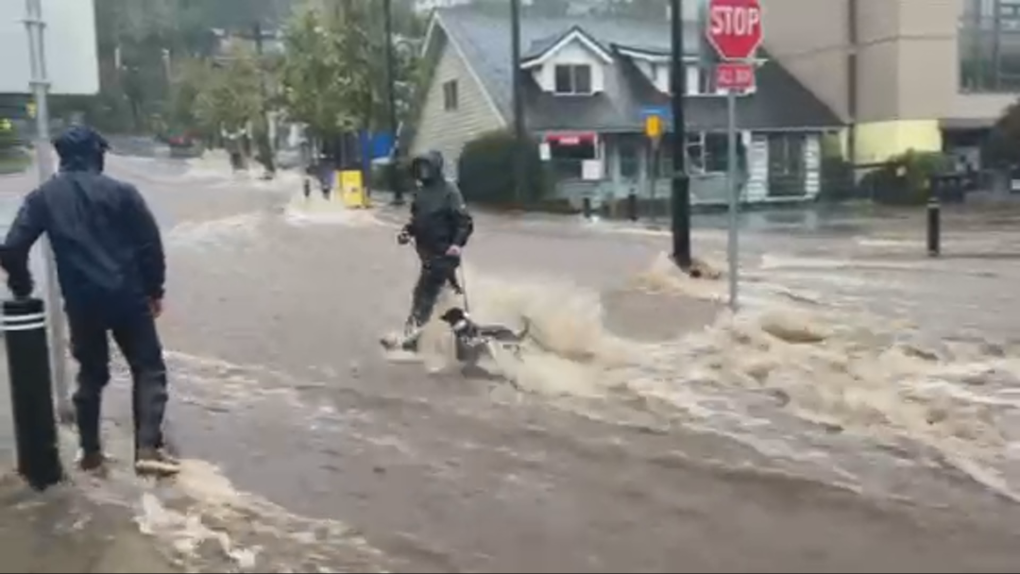 Metro Vancouver hit with massive flooding, road closures on the day of B.C. provincial election