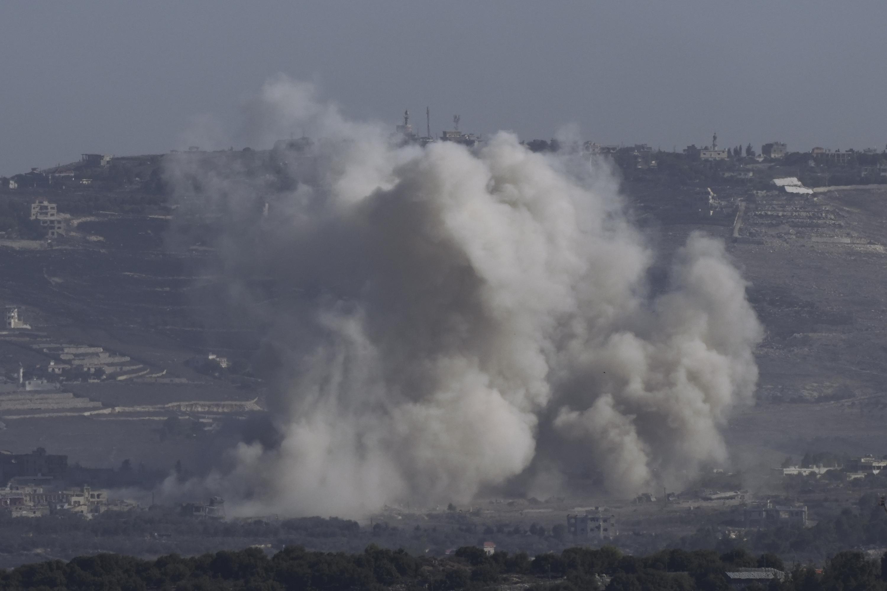 Middle East latest: An Israeli airstrike cuts a major highway linking Lebanon with Syria