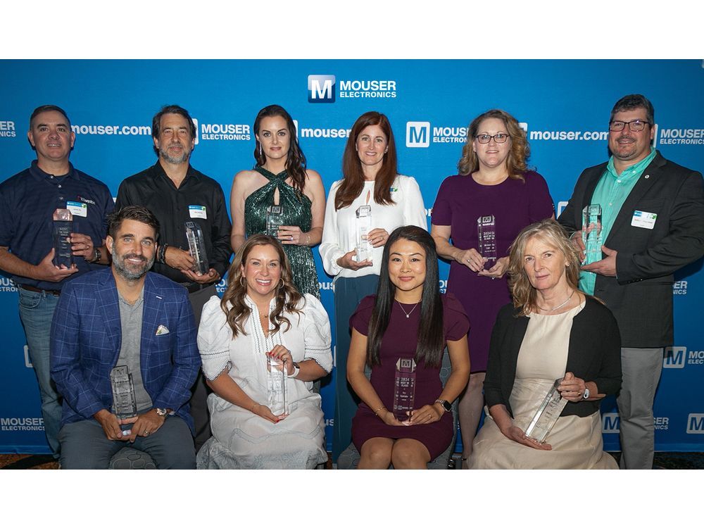 Mouser Electronics Celebrates Its 2024 Best-in-Class Award Winners