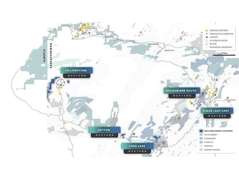 Mustang Energy Corp. Expands Land Portfolio Across the Athabasca Basin, Saskatchewan