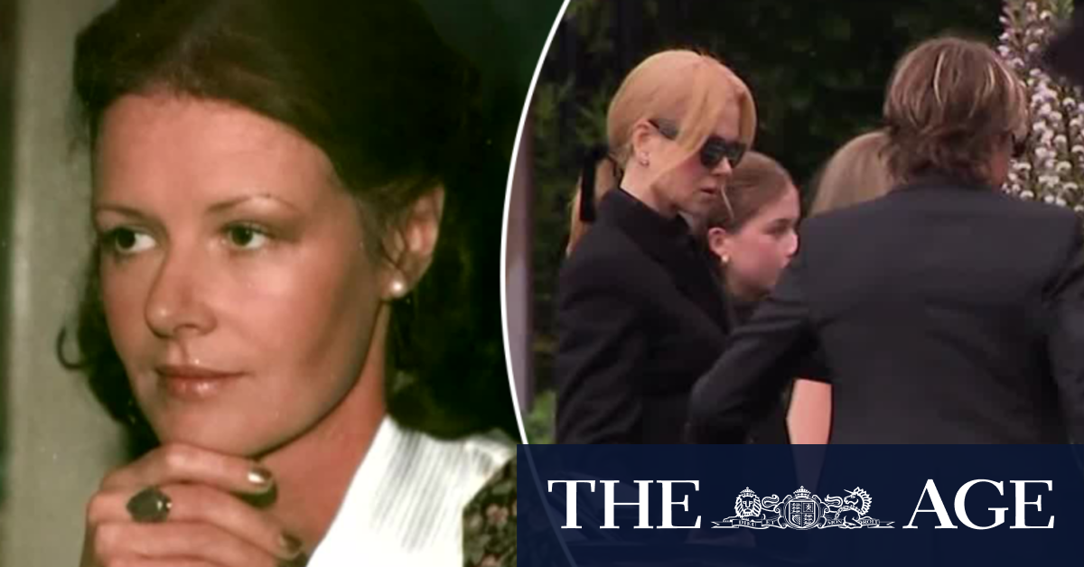 Nicole Kidman farewells her mother at memorial service