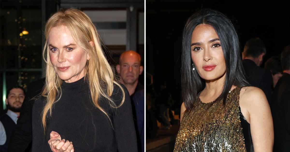 Nicole Kidman, Salma Hayek Have 'No Beef' After Paris Fashion Week Moment