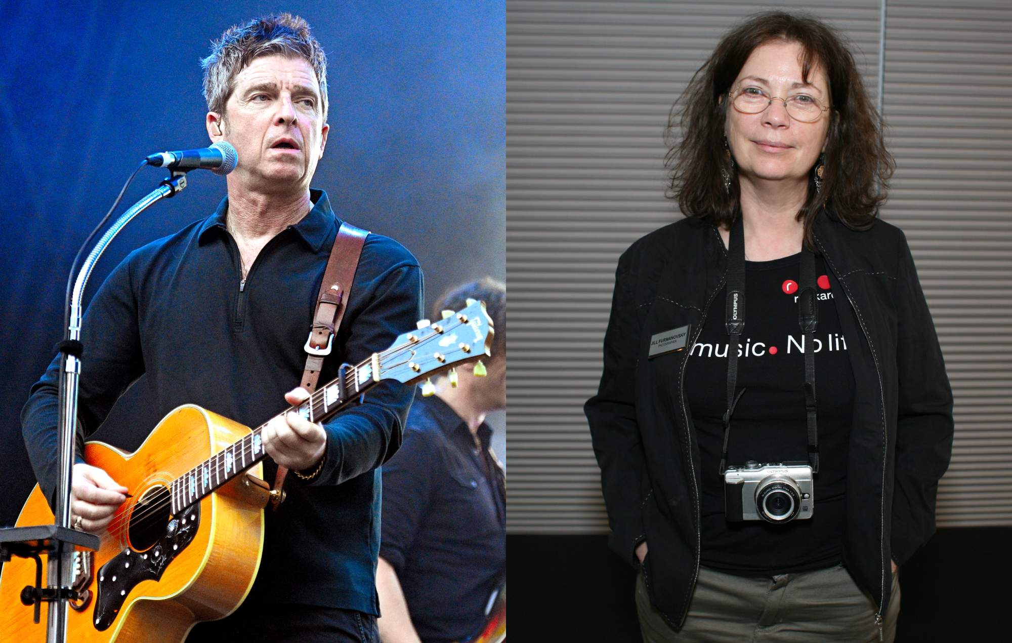 Noel Gallagher surprises Oasis photographer Jill Furmanovsky with icon prize at Abbey Road Music Photography Awards