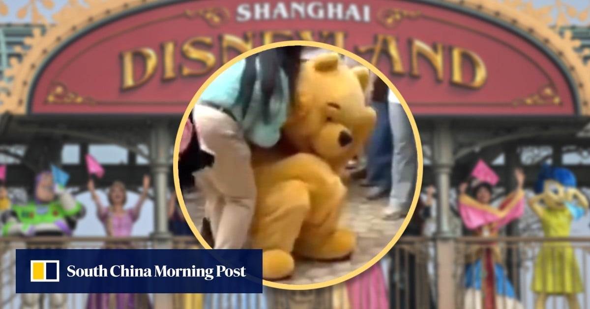 Outrage as China tourist strikes Winnie the Pooh actor at Shanghai Disneyland, causing fall