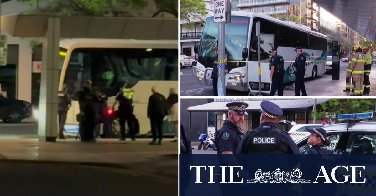 Passenger recalls man's alleged frenzied attempt to hijack bus full of tourists in Adelaide