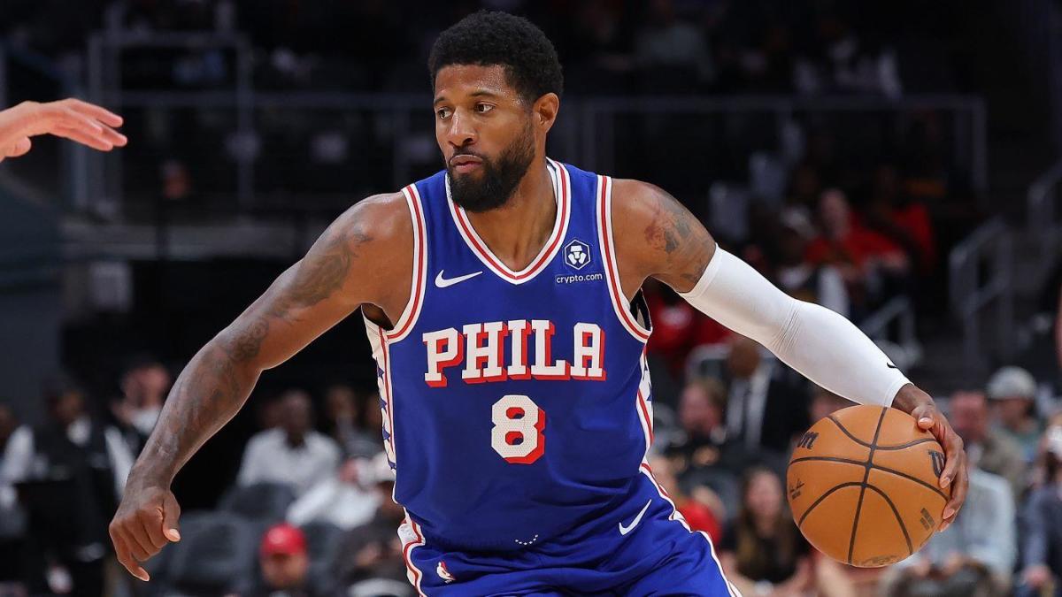  Paul George injury update: Sixers forward won't make debut for at least two more games due to knee issue 