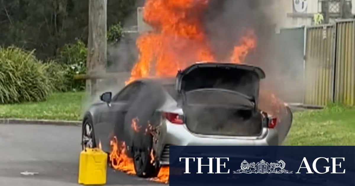 Police investigate after shooting and car fire in Sydney's west