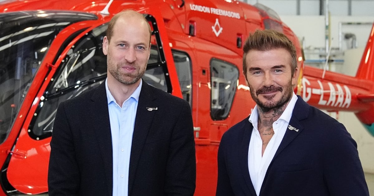 Prince William, David Beckham Look Dapper During Royal Charity Visit