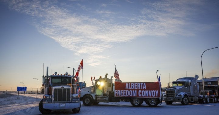 Protesters convicted of mischief at Alberta blockade to be sentenced next year