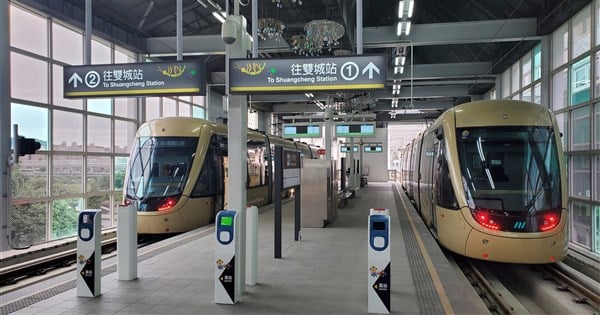 Services on New Taipei's Circular Line, Ankeng and Danhai light rails suspended