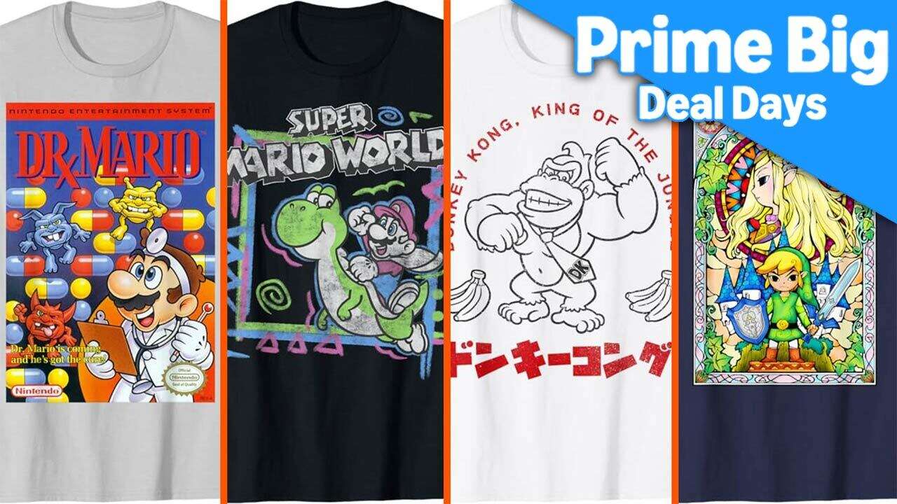 Super Mario And Zelda Official T-Shirts Discounted For Prime Big Deal Days