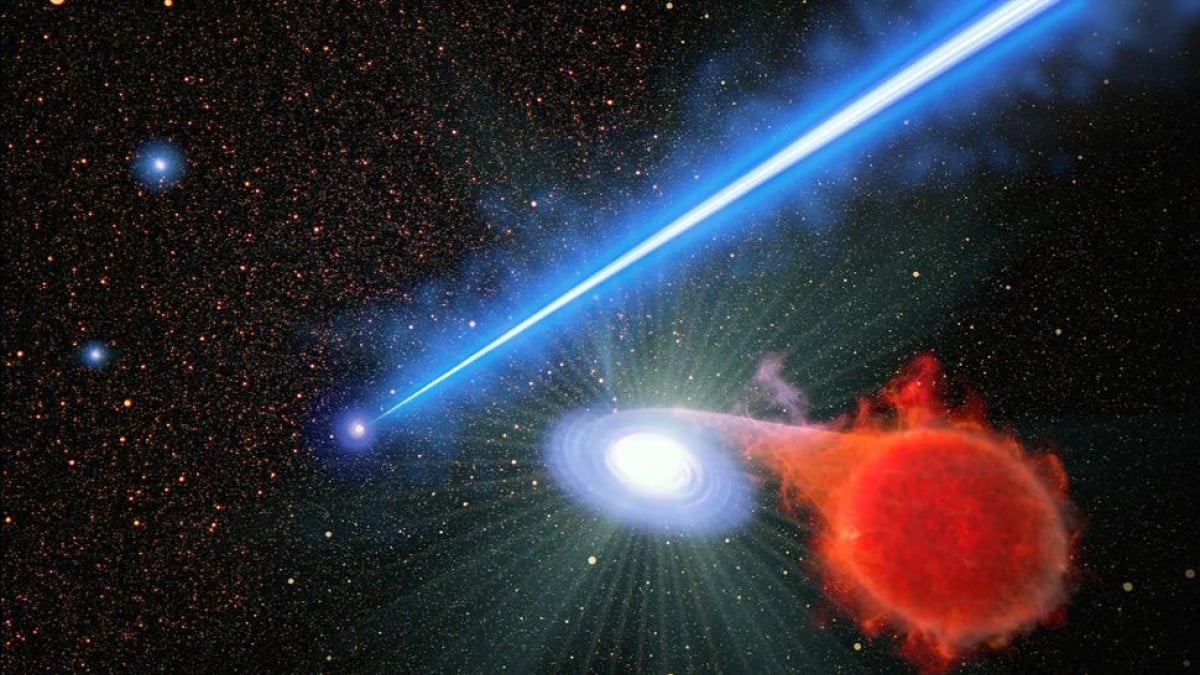 Supermassive Black Hole Jets Spark Increased Nova Explosions, Hubble Discovers