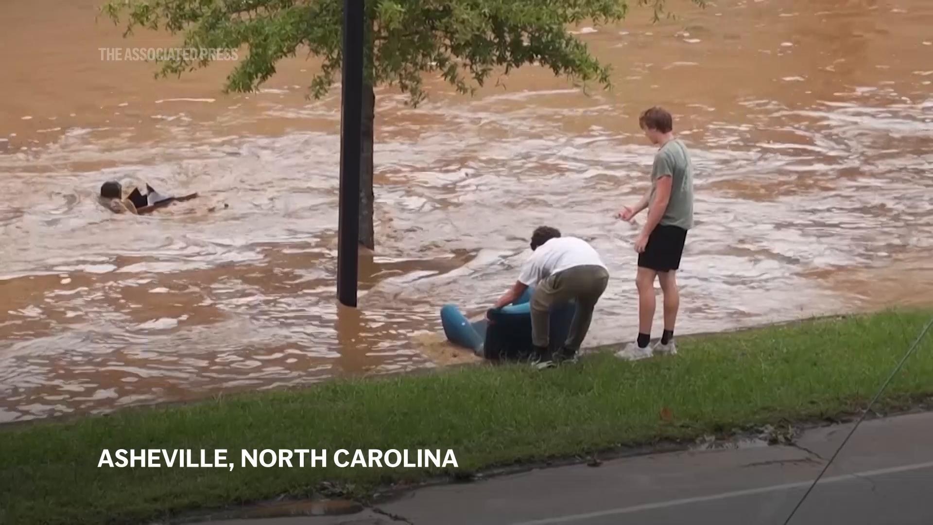 Supplies are rushed to North Carolina communities left isolated after Helene