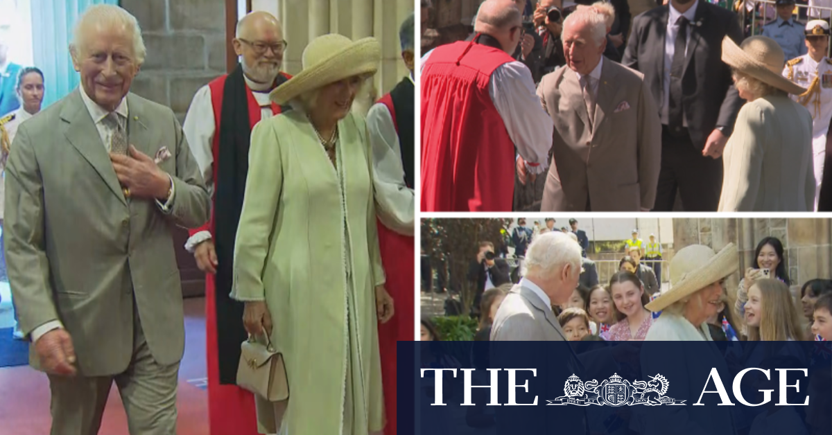 Sydney crowds meet King and Queen