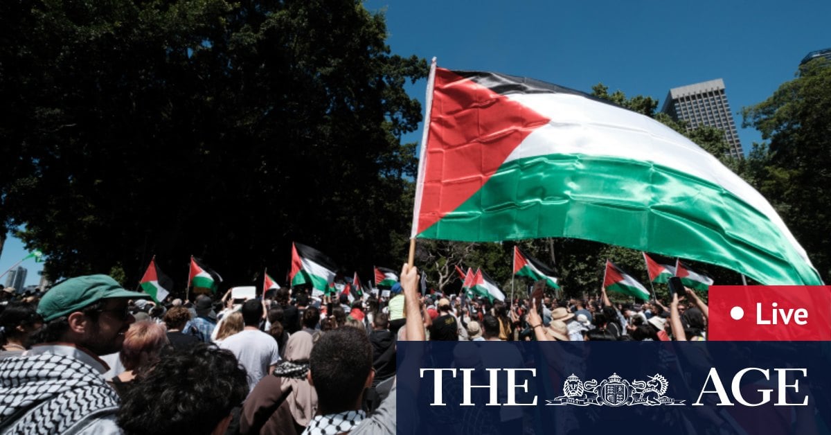 Sydney pro-Palestine protest LIVE updates: Demonstrators gather in CBD on day before October 7 anniversary