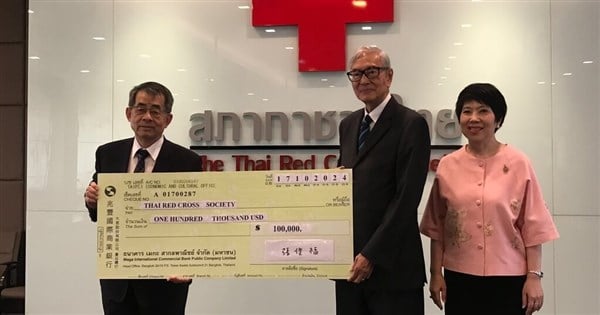 Taiwan donates US$100,000 to flood-hit Thailand