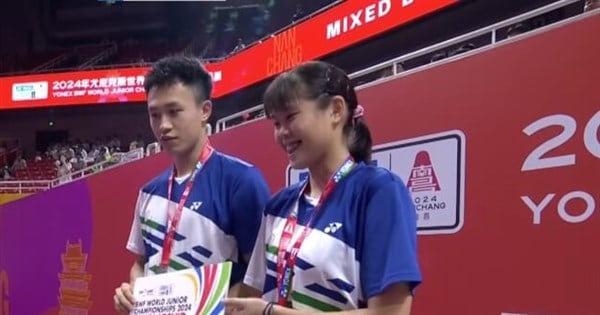 Taiwan shuttlers lose mixed doubles final at World Junior Championships