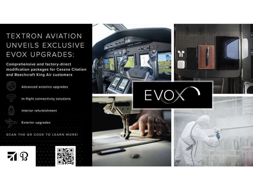 Textron Aviation Unveils Exclusive EvoX Upgrades: Comprehensive and Factory-Direct Modification Packages for Cessna Citation and Beechcraft King Air Customers