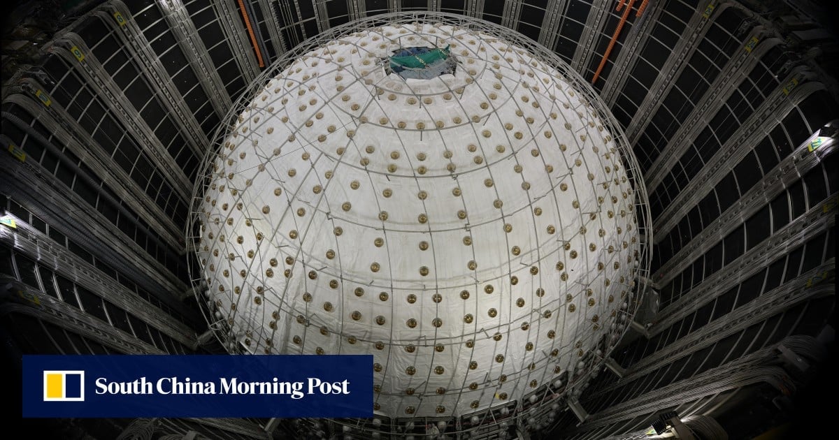 The giant sphere that China hopes will track elusive neutrinos