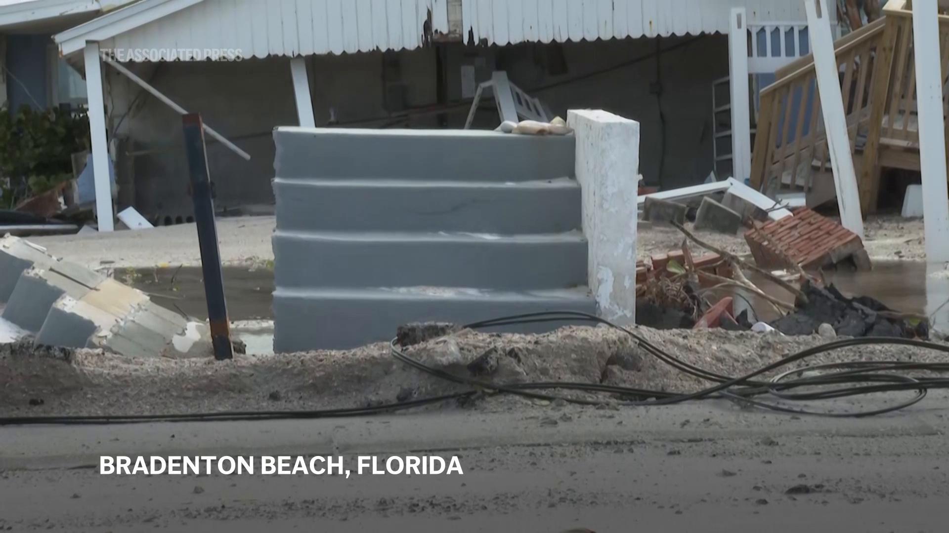 The Latest: Hurricane Milton is weaker but still dangerous