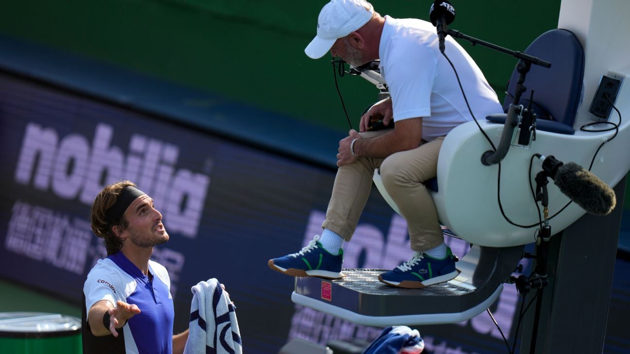 Tsitsipas rants ump has 'no clue about tennis'