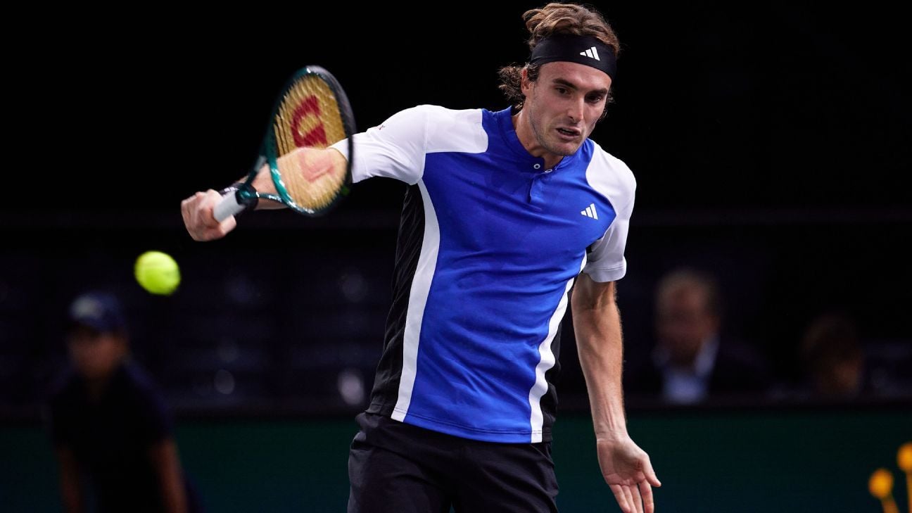 Tsitsipas stays alive at Paris Masters, Paul out