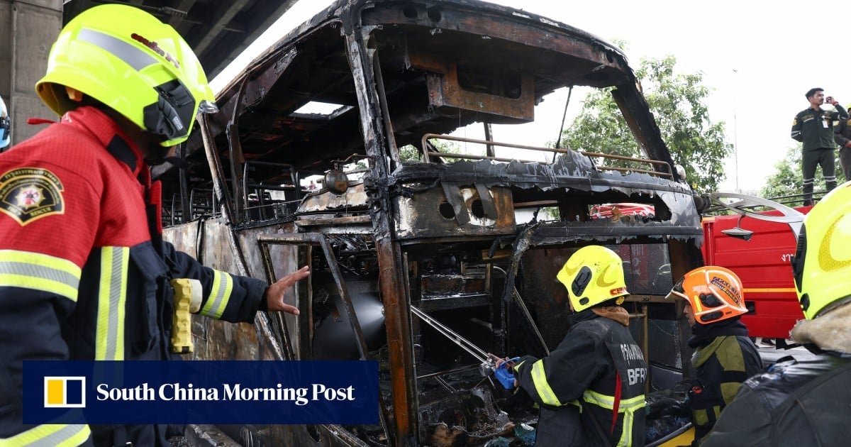 Up to 25 feared dead in Thailand school bus blaze