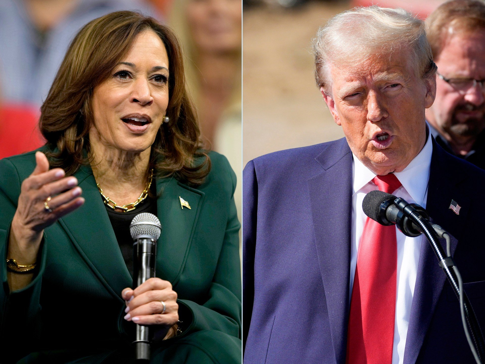 US election 2024 live: Trump, Harris in Michigan as polls show tight race