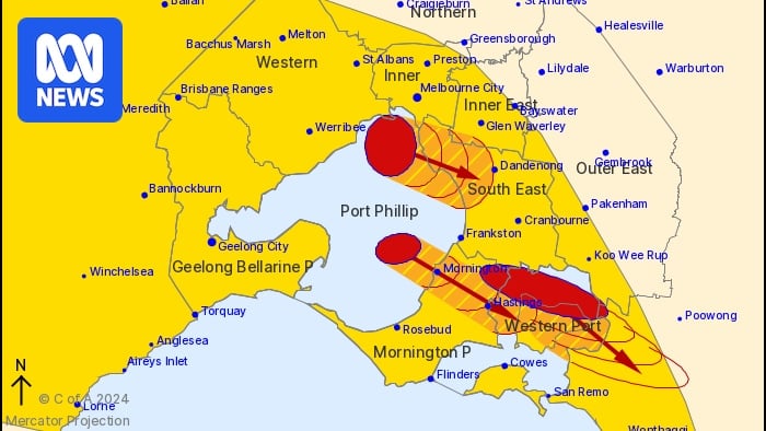 Victoria braces for thunderstorms, giant hail and possibility of tornadoes