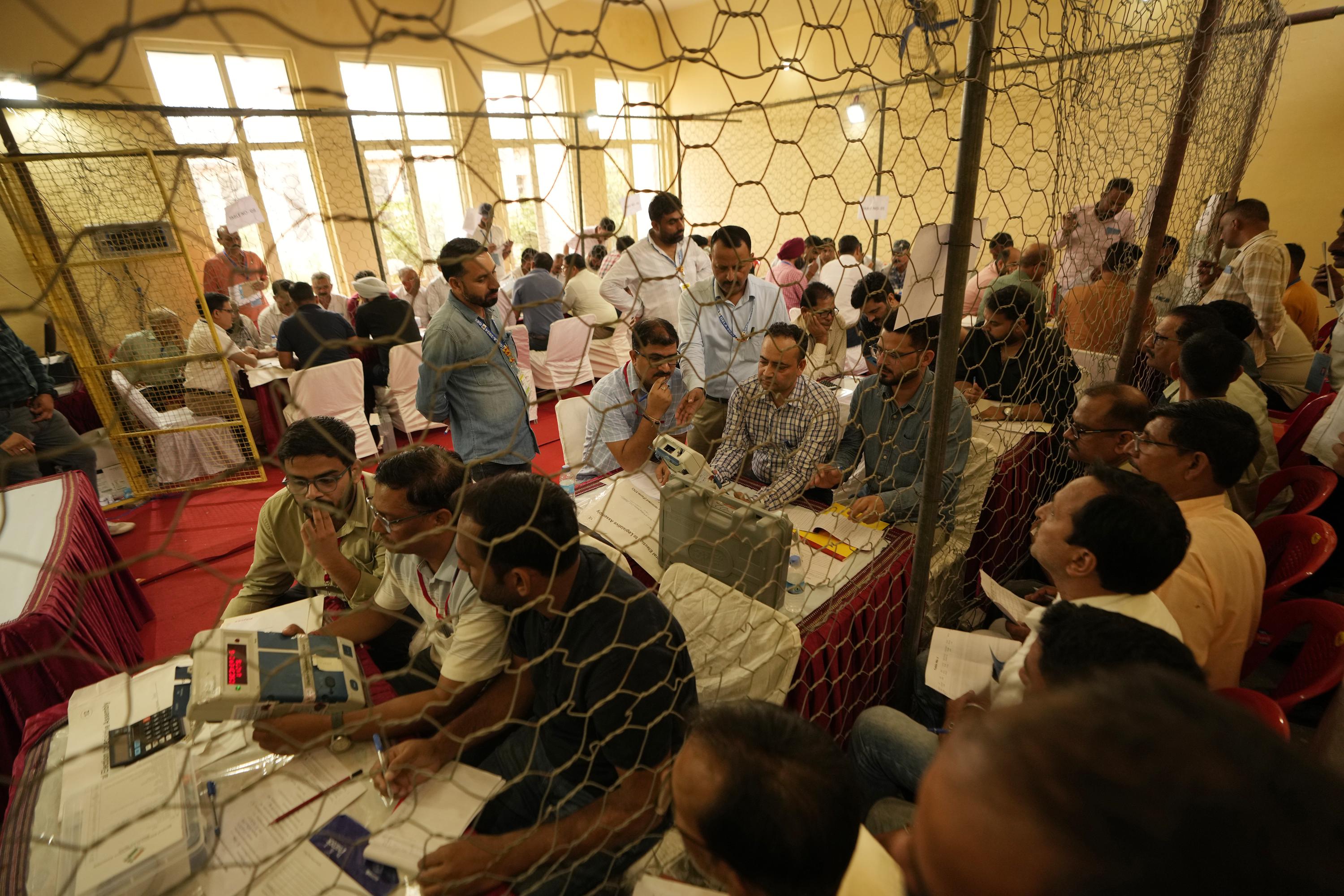 Votes are being counted in the election for a truncated government in Indian-controlled Kashmir