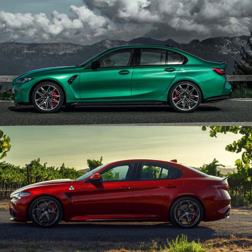 Watch the BMW M4 Competition Take on the Giulia Quadrifoglio