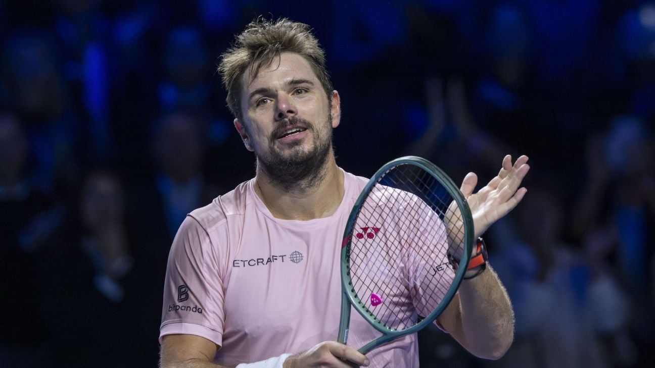 Wawrinka, 39, oldest to win Swiss Indoors match