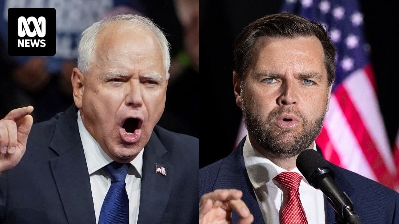 When is the Walz-Vance vice-presidential debate? Here's how to watch in Australia, and what to look out for