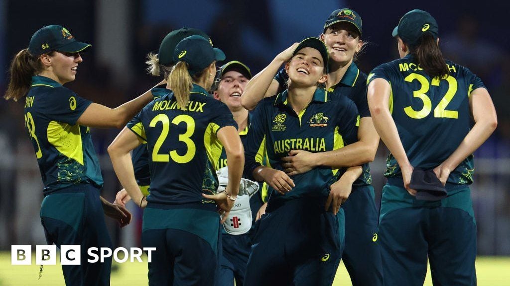 Women's T20 World Cup: Australia beat India to qualify for semi-finals