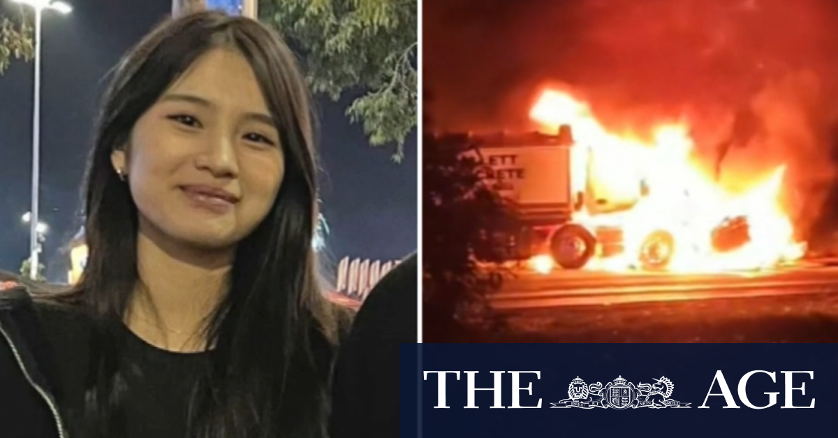 Young woman killed in fiery car crash